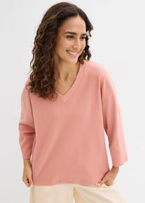 T-shirt in puro cotone biologico, rosa, Taglia 54/56 (XL), bonprix