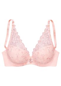 Lascana Damen Schalen-BH in ros&eacute;-creme ,Gr&ouml;&szlig;e 105C, Witt, 60% Polyamid, 20% Elasthan, 20% Polyester