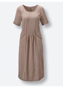 CREATION L PREMIUM Damen Sommerkleid in Lyocell-Qualit&auml;t in sesam ,Gr&ouml;&szlig;e 42, Witt, 100% Lyocell