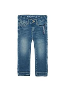 Skinny-fit-Jeans STACCATO, M&auml;dchen, Gr. 158, Normalgr&ouml;&szlig;en, blau (mittelblau), Oberstoff: 70% Baumwolle, 28% Polyester, 2% Elasthan., unifarben mit Farbeinsatz, Basic, slim fit, Jeans Skinny-fit-Jeans, Slim Fit