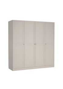 P & B Dreht&uuml;renschrank, Kaschmir, Holz, Douglasie, Fichte, Kiefer, L&auml;rche, Tanne,Douglasie, Fichte, Kiefer, L&auml;rche, Tanne, 9 F&auml;cher, 195.5x200x61.7 cm, FSC Mix, Schlafzimmer, Komplette Schlafzimmer und Serien, Schlafzimmerserien