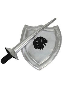 Astrup Ritterschild mit Schwert | srebrny
