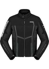 Spidi Motojoy, textile jacket , color: Black/Dark Grey/White , size: S