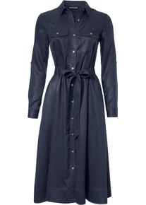 Heine Damen Webkleid mit ausgestelltem Rockteil in blau ,Gr&ouml;&szlig;e 34, Witt, 100% Lyocell