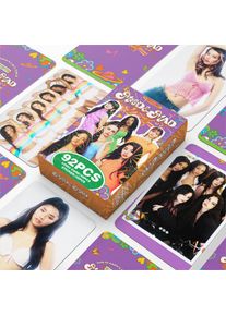 92Pcs/Set Idol KATSEYE New Series 2026 Season's Greetings Lomo Cards Sticker Daniela Yoonchae Lara Sophia Manon Megan Fans Gifts