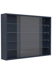 Mid.you , Anthrazit , Glas, Holzwerkstoff , 4 F&auml;cher , 75x55x12 cm , h&auml;ngend , Kleinm&ouml;bel, Vitrinen, H&auml;ngevitrinen