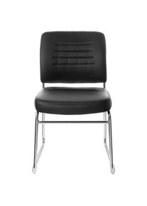 Mid.you , Schwarz, Chromfarben , Metall, Textil , 47x85x51 cm , B&uuml;rom&ouml;bel, B&uuml;rost&uuml;hle, Besucherst&uuml;hle