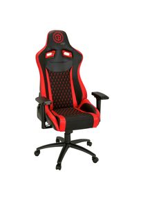 Mid.you , Rot, Schwarz , Textil , 74x137x66 cm , Wippmechanik mit H&auml;rtegradeinstellung , B&uuml;rom&ouml;bel, B&uuml;rost&uuml;hle, Gaming St&uuml;hle