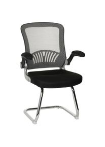 Mid.you , Grau, Schwarz , Textil , 64x103x64 cm , Wippmechanik ohne H&auml;rtegradeinstellung, ergonomische R&uuml;ckenlehne , B&uuml;rom&ouml;bel, B&uuml;rost&uuml;hle, Besucherst&uuml;hle