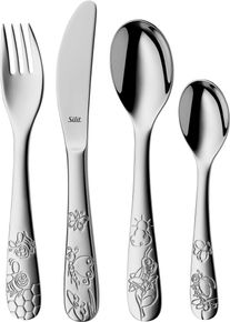 Kinderbesteck Silit "Trend", edelstahl, 4 Stk., Edelstahl 18/10, Essbesteck-Sets, Kinderbesteck, 4-teilig, poliert, Crominox: Edelstahl 18/10, ab 3 Jahren