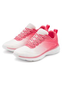 Sneaker Lascana "Halbschuh, Freizeitschuh, Turnschuhe", Damen, Gr. 43, wei&szlig;, pink, Obermaterial: 100% Textilmaterial. Decksohle: 100% Textilmaterial. Futter: 100% Textilmaterial. Laufsohle: 100% Synthetik, kontrastfarbene Details, mehrfarbig, unifarben mit Farbeinsatz, Basic, Schuhe Sneaker, NEU mit modischen Farbdetails VEGAN