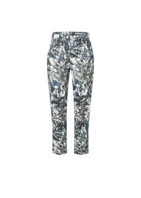 Chinohose MAC "CHINO turn up", Damen, Gr. 38, N-Gr, jungle print, Web, Obermaterial: 96% Baumwolle, 4% Elasthan, slim fit kn&ouml;chelfrei, Hosen Chinohose, mit dezentem Glanz, elegant und sportiv zugleich