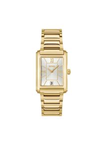 Quarzuhr BOSS "PRINCIPLE DRESS", goldfarben, Armbanduhren, Damen, Quarzuhr, Armbanduhr, Damenuhr, Herrenuhr, Edelstahlarmband, analog, Tag