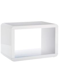 Beistelltisch Phoenix "Atlanta", wei&szlig; (wei&szlig;, glanz), B:63,7cm H:42,7cm T:38cm, Tische, Beistelltisch