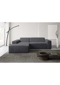 Ecksofa WERK2 "Zeus-L Breite: 253 cm, modern & zeitlos, bequemes Sofa", anthrazit, B:253cm H:70cm T:188cm, 92% Polyester, 8% Nylon, Sofas, Ecksofa, moderne Optik mit abgerundeten Kanten