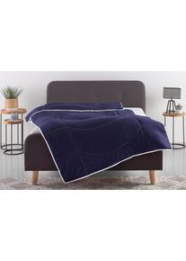 Microfaserbettdecke OTTO HOME "Microlux, Bettdecke 135x200 cm und &Uuml;bergr&ouml;&szlig;en bis 240x220cm", blau, B:240cm L:220cm, Bezug: 100% Polyester. Obermaterial: 100% Polyester. F&uuml;llung: 100% Polyester, Bettdecken, Microfaserbettdecke, fest versteppter Bezug - keine Bettw&auml;sche n&ouml;tig, Sommer, Winter