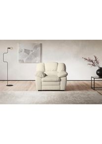 Sessel COTTA "Casino", creme, B:109cm H:88cm T:92cm, SOFTLUX-Kunstleder;Luxus-Microfaser (100% Polyester);Luxus-Kunstleder;NaturLEDER, echtes Rindsleder, Sessel, Sessel, Polstergarnitur, auch als Set erh&auml;ltlich
