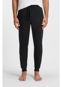 Sweatpants BOSS "Authentic", Damen, Gr. L, N-Gr, schwarz 001, Sweatware, Obermaterial: 100% Baumwolle, lang, Hosen Sweatpants