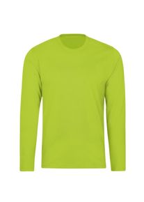 T-Shirt TRIGEMA "TRIGEMA Langarmshirt aus 100% Baumwolle", Damen, Gr. XL, lemon, Single Jersey, 100% Baumwolle, Basic, lang, Rundhals, Shirts T-Shirt