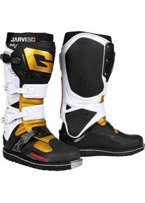 Gaerne SG-22 Jarvis 50th Anniversary LE S25, bottes , couleur: Noir/Blanc/Or , taille: 45 EU