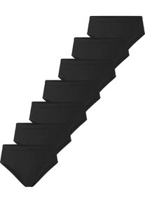Slip Jan Vanderstorm "7er Pack Slips GOEBOR", Herren, Gr. L-XL, schwarz, Obermaterial: 100% Baumwolle CO., Unterhosen Slip