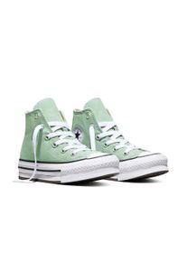 Sneaker Converse "CHUCK TAYLOR ALL STAR EVA LIFT CANVAS PLATFORM", M&auml;dchen, Gr. 35, thyme again, wei&szlig;, natural ivory, Textil, Schuhe Sneaker, f&uuml;r sportliche Aktivit&auml;ten und Alltag, sportlicher Stil