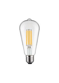 Paulmann LED-Leuchtmittel "Eco-Line ST64 806lm 4,3W 3000K klar 230V", Energieeffizienz: B, transparent, L:14,3cm &Oslash;:6,4cm, Leuchtmittel, LED-Leuchtmittel