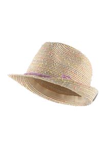Schirmm&uuml;tze Sterntaler "Strohhut bunt", Kinder, Gr. 49, beige (sand), Obermaterial: 100% Papier PAP., M&uuml;tzen Schirmm&uuml;tze