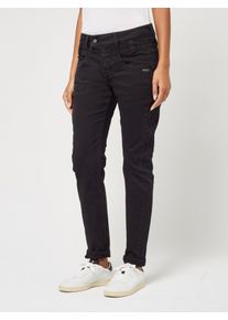 Slim-fit-Jeans Gang "94MARGE", Damen, Gr. 34, N-Gr, prewashed, Denim/Jeans, Obermaterial: 84% Baumwolle, 13% Polyester, 3% Elasthan, slim fit lang, Jeans Slim-fit-Jeans, mit besonderem 4-Knopf-Verschluss