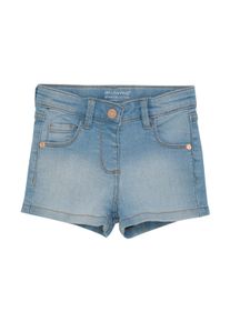 Jeansshorts Minymo "Shorts MIShorts", M&auml;dchen, Gr. 98, N-Gr, blau (light dusty blau), Obermaterial: 80% Baumwolle CO. 19% Polyester PES. 1% Elasthan EL., Jeans Jeansshorts