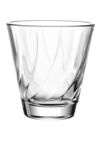 Gl&auml;ser-Set Leonardo "Trinkglas, TWIST, 215 ml, 6er-Set", transparent, H:9cm &Oslash;:8,5cm, Glas, Trinkgef&auml;&szlig;e, Gl&auml;ser-Set, Whiskybecher, sp&uuml;lmaschinengeeignet