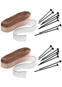 Schneckenzaun Wenko "Schnecken-Stopp", braun, B:2cm L:800cm, Kupfer, Tierbarrieren, Schneckenzaun, 2 x 8 m