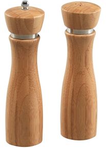 Salz- / Pfefferstreuer Kesper, beige (natur), H:21,5cm &Oslash;:6cm, Gew&uuml;rzstreuer, Salz- / Pfefferstreuer