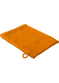 Waschhandschuh GOLD-LINE, mandarin, B:16cm L:22cm, Baumwolle, Handt&uuml;cher, Waschhandschuh