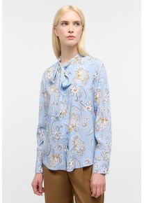 Hemdbluse Eterna "REGULAR FIT", Damen, Gr. 44, hellblau, 100% Viskose, normal, Blusen Hemdbluse