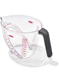 Messbecher OXO GOOD GRIPS, transparent, Volumen 1 l, Kunststoff, Messbecher, Messbecher, 1 Liter, abgewinkelt