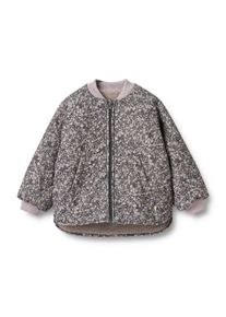 Outdoorjacke Wheat "Reversible Thermo Jacket Lake", M&auml;dchen, Gr. 152, schwarz sea flowers, Web, Obermaterial: 100% Polyester, gebl&uuml;mt, normal normal, Rundhals, B&uuml;ndchen, Jacken Outdoorjacke, wasserdicht