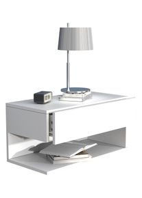 Nachttisch Vcm "Wandschublade Wand H&auml;nge Nachttisch Usal XL 60cm", wei&szlig;, B:60cm T:32cm, Sideboards, Nachttisch