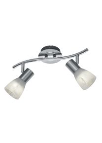 Trio LEUCHTEN LED Deckenstrahler "LEVISTO", grau (nickelfarben), 2, &Oslash; 33cm, Leuchten, LED Deckenleuchte, LED Deckenlampe, LED Deckenstrahler