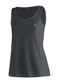 Funktionstop Maier Sports "Da-Top Petra", Damen, Gr. 54, schwarz, Obermaterial: 100% Polyester, Tops Funktionstop, femininer Schnitt, &auml;rmellos, aus Piqu&eacute;-Ware