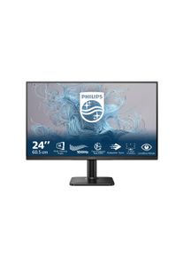 Philips LCD-Monitor "24E2N1100LB", Energieeffizienz: E, schwarz, B:54,1cm H:32,2cm T:3,4cm, Monitore, LCD-Monitor