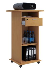 Wohnzimmertisch Vcm "Tisch M&ouml;bel Wagen Beamer Projektor Rollen Neta", braun (buche), B:60cm T:50cm, Sideboards, Wohnzimmertisch
