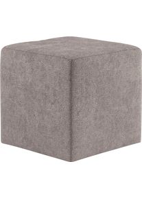 Hocker COTTA "Cuby", grau, B:40cm H:40cm T:40cm, 100% Polyester, Hocker, Hocker, Sitzw&uuml;rfel, Cube, Sitzhocker