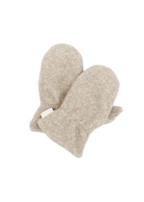 F&auml;ustlinge MaxiMo, Jungen, Gr. 3, braun (hellbraun, meliert), Fleece, Baumwolle, meliert, unifarben, Handschuhe F&auml;ustlinge, Baumwollfleece, Gummizug, w&auml;rmend, weich, bequem