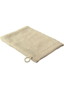 Waschhandschuh GOLD-LINE, beige (sand), B:16cm L:22cm, Baumwolle, Handt&uuml;cher, Waschhandschuh