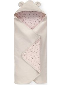 Babydecke hauck "Baby Einschlagdecke, Snuggle N Dream beige bloom", beige (beige bloom), B:80cm L:80cm, Baumwolle, Wohndecken, Babydecke, mit Kapuze