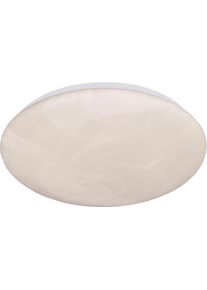 REALITY LEUCHTEN LED Deckenleuchte "UMBRIA, LED Deckenlampe Kunststoff Alabaster wei&szlig; 4000K kaltwei&szlig;", wei&szlig;, alabaster, 1, &Oslash; 28cm H: 6,5cm, 1 Stk., Leuchten, 12W 1600 Lumen, Wand- oder Deckenlampe, H&ouml;he 6,5 cm &Oslash; 28 cm, LED Deckenleuchte