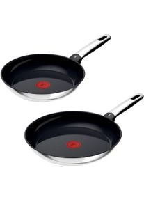 Pfannen-Set Tefal "Emotion+", edelstahl, Pfannen, Pfannen-Set, Premium Edelstahl, Induktion, sp&uuml;lmaschinenfest, hochglanzpoliert