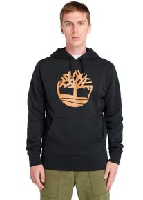 Kapuzensweatshirt Timberland, Herren, Gr. XL, schwarz-wei&szlig; (blck, wheat boot), Obermaterial: 85% Baumwolle, 15% Polyester, Sweatshirts Kapuzensweatshirt