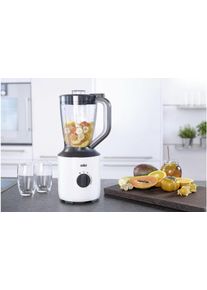 Braun Standmixer "PowerBlend 3 JB 3150 WH - 800W, stufenlos regulierbar, 1,5 L, Glaskrug", wei&szlig;, H:40,6cm, Zerkleinerer, Ice-Crush & Pulsfunktion, leises Mixen, sp&uuml;lmaschinenfest, Standmixer